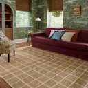Loloi Chris Loves Julia Fletcher Collection FLE-01 Natural/Ivory 7'-9" x 9'-9", .37" Pile Height, Area Rug