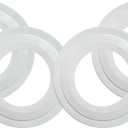 Soliseed Goof Rings for 5/6 Inch Recessed Lights,Can Light Trim Ring Cover,Outer Diameter 8.62 inches, Inner Diameter 4.76 inches,Plastic Design Flush Mount,White,4 Pack