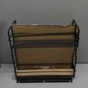 SpaceAid Pull Out Spice Rack Organizer for Cabinet, Heavy Duty Slide Out Seasoning Kitchen Organizer, Cabinet Organizer, with Labels, 5.2" W x10.75 D x10 H, 2 Drawers 2-Tier