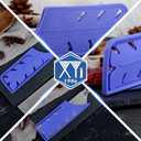 3 x XYJ 2pcs/set Safety Knife Covers Sleeves Knives Edge Guard,Universal Knife Sheath,Cleaver,Nakiri Knife Case Blade Guards Protector Blue Kitchen Knife Cover Sleeve (For 7'' Nakiri Knife)