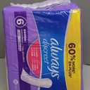 Always Discreet Adult Incontinence Pads for Women, Drier, 6 Drop Long Length, Extra Heavy Absorbency, Pads for Bladder Control Management, Bladder Leaks, & Postpartum Pads, 45ct
