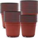 9.4 Inch Nursery Pot Seedling Pot Plant Container Seed Starting Pots Multipurpose Plastic Pots 100 Packs