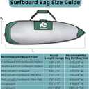 Surfboard Bags Longboard Bag Day Bag 6'0,6'6,7'0,7'6,8'0,9'6,10'0, 6'6 x 22"