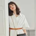 Women's Fashion Classic Metal Buckle Leather Belt with Jeans Dress (36-39 (Pant 18-20), Add-dark Orange-gold)