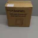 Bathroom Exhaust Fan 12" Panel Ultra Quiet without Light10x10 Mount, 1.0 Sone 130CFM, 4" Duct for Bathroom/Garage/Home (10in(Hole Size))