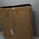 Wenqik 2 Pcs 4FT Folding Camping Table 3 Height Adjustable 47x24 Inch Plastic Black Fold in Half Portable Table with Handle and Lock for Picnic Backyard Patio Party Indoor Outdoor