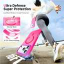 Stronger Magnetic & Shockproof for iPhone 17 Pro Case,Fit for MagSafe, with Screen Protector & Wrist Strap, Military-Grade Drop, Translucent Slim for iPhone 17 Pro Case, Hot Pink