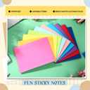 Zubebe 10 Pads Large Sticky Notes Jumbo Bright Colors Sticky Notepads Self Stick Note Square Memo Post Stickies for Office School, 25 Sheets/pad (8 x 6 Inch,Multicolor)