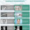 SR SUN RISE Filtered Shower Head with Handheld High Pressure 9 Spray Mode Showerhead Detachable Shower Head Water Softener Filters Beads for Hard Water Remove Chlorine 1 Filter Chrome