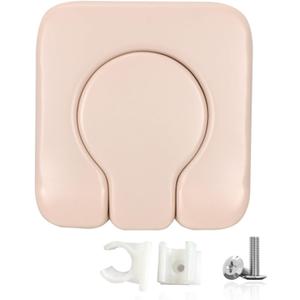 Commode Seat Cushion Super Soft Sponge Padded Commode Chair Seat Pad Toilet Chairs Bedside Hole Cover Universal Fit Bedside Toilet Seat (White)
