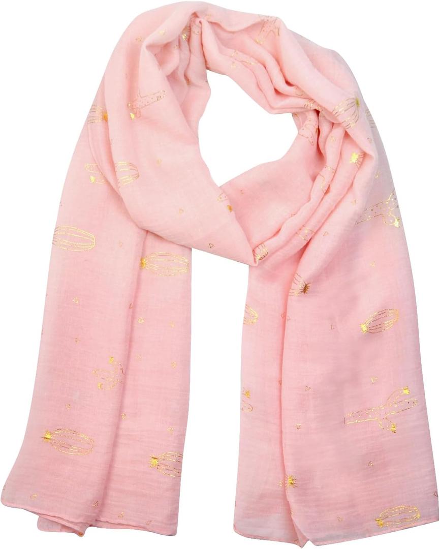 Thin Silk American Scarf for Women Lightweight Floral Scarves Fringed Shawl for Spring Summer fall Winter Scarfs (Color-c03)