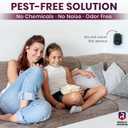 Ultrasonic Pest Repeller for Indoor Use - 2 Pack - Covers Up to 1,500 sq ft per Device - 3 Modes Mouse Repellent - Rodent Repellent – Helps Repel Rats, Spiders, Mosquitoes, Ants & Household Insecs