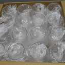 FOCUSLINE 32 Pack Plastic Wine Glasses Stemless, 12 Oz Crystal Clear Disposable Wine Cups, Reusable Plastic Wine Glasses for Parties Weddings, Shatterproof Recyclable and BPA-Free