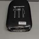 Wesqunie Camping Essentials Cookware Cooking Utensils Set - Portable Camp Kitchen Mess Kit Outdoor Accessories, Stainless Steel & Silicone, Camping Gear Equipment for RV Picnic Grill, 14PCS Black