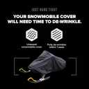 Budge Sportsman Snowmobile Cover, Waterproof & UV-Resistant Heavy-Duty Protection, Fits Snowmobiles up to 130" L x 51" W x 48" H, Black