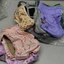 Female Dog Diapers 5Pcs  Premium Reusable Diapers for Doggie in Heat  Highly Absorbent Dog Diapers Female for Pet Incontinence with Adjustable Snaps,Flowers L