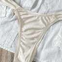 Floerns Women's Two Piece Bikini Sets High Waisted Swimsuit Cheeky Bathing Suit (White, S)
