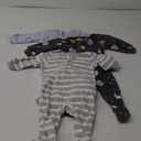Gerber baby-boys Fleece Footed Pajamas 3-pack (3-6 Months, Space)