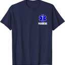 PARAMEDIC STAR OF LIFE EMT EMS AMBULANCE UNIFORM COSTUME TEE T-Shirt, Size S/P