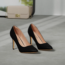 Women's Closed Toe High Heels Dress Pointed Toe Wedding Pump Shoes Size 10