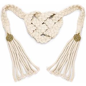 ENKUY Wedding Lasso Rope - Handfasting Cord with Pendants, Ivory