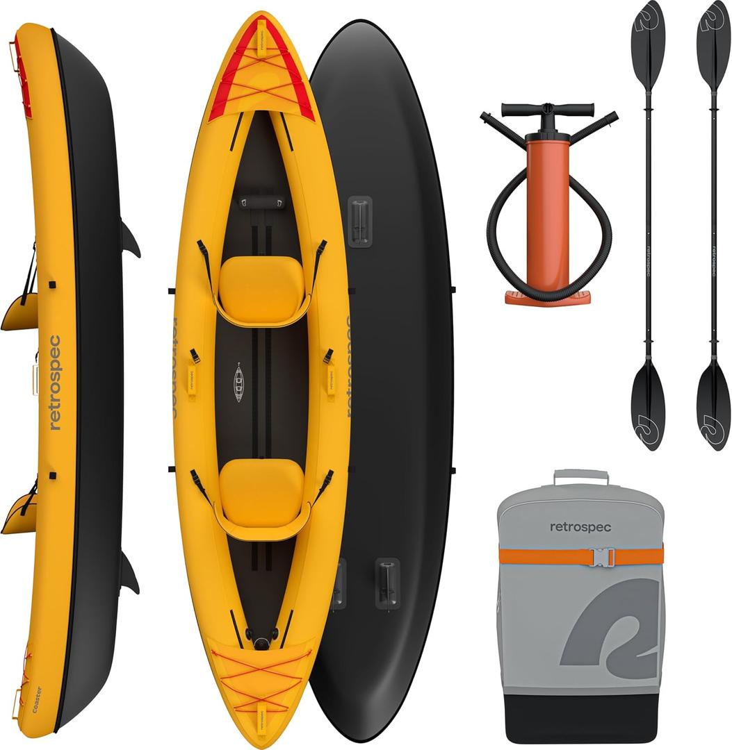Retrospec Coaster Single & Tandem Inflatable Kayak (Sunglow)