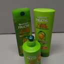 Garnier Fructis Sleek & Shine Shampoo, Conditioner + Leave-In Conditioer Set for Frizzy, Dry Hair, Plant Keratin + Argan Oil (3 Items), 1 Kit 