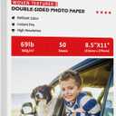 Koala Thick Woven Textured Double-sided Photo Paper 8.5X11 69LB 50sheets 260GSM Heavyweight Compatible with Inkjet and Laser Printer
