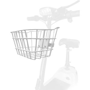 Small Front Basket for Teen Scooters & Electric Scooters - Rust-Resistant with Fixed Holder - 2.5gal Capacity Fits Knee Scooters