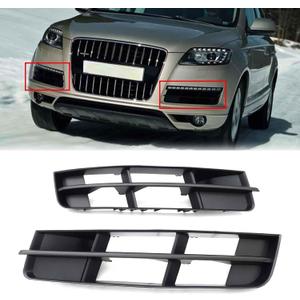 Front Bumper Lower Fog Light Lamp Grill Grille Cover Trim Bezel Fit for Audi Q7 2010 2011 2012 2013 2014 2015