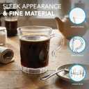 Party Essentials Hard Plastic 8 oz. Swirled Coffee/Tea/ Party Cups With Handle, Clear, 20 Count (N810-2)