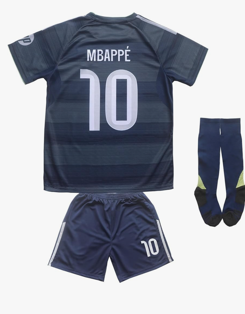 #10 Football Soccer Kids Jersey Shorts Socks Set Youth Sizes (20)