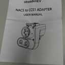 Ecogenix NACS to CCS1 Electric Vehicle Adapter with Interlock - (500A/1,000V) - Compatible with Tesla Superchargers - CCS1 EV Fast Charging with Vortex Plus [Check Automaker for Compatibility]