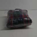 HORIMOTE HOME Luxury Plush Faux Fur Throw Blanket with Green Plaid Pattern, Super Warm, Fuzzy, Elegant, Fluffy Decoration Christmas Holiday Blanket for Couch, Armchair, Sofa and Bed, 60''x 80''