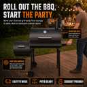 Realcook Charcoal Grill with Offset Smoker: Spacious Barrel Charcoal Grills with 800 Sq. In. Cooking Space - BBQ Offset Smoker Combo for Backyard Parties Weekend Barbecues Gatherings