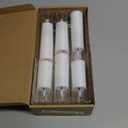 Small Flickering Flameless Candles - Battery Operated LED Fake Candles, Pack of 12 (D1.57 x H4 5" 6") for Holiday Decor, Home, Weddings (Grey) (Gray)