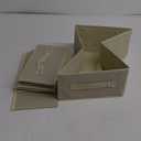 Collapsible Closet Organizer, Storage Bins, Fabric Cube Baskets for Organizing Home and Office, Grey and Beige, 3 Pack, 13.0x9.0x5.5in