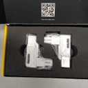 EZDIY-FAB Shield Series 8-Pin PCIe GPU Power Adapter,90-Degree Angled Connector, Aluminum Design for Graphics Cards  Reverse Type,White-2 Pack