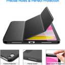 JETech Case for iPad (A16) 11th Generation 11 Inch 2025 / iPad 10th Generation 10.9 Inch 2022, Slim Smart Cover with Hard PC Translucent Back, Supports Touch ID, Auto Wake/Sleep (Black)