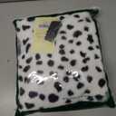 Cosrea Women Halloween Costume Black and White Spotted Dog Shawl Faux Stole for Adult