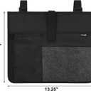 Cosmos Armrest Chair Side Organizer Bedside Caddy Organizer Bunk Bed Storage Bag Armchair Wheelchair Hanging Side Pocket Bag for Ipad, Tablet, Phone, Remote Control, Magazines, Books & Water Bottle