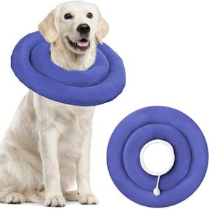 Soft Dog Cone Recovery Collars & Cones After Surgery for Dogs,Adjustable Breathable Dog Cone Collar,Protect Pets from Licking Wounds,Soft and Comfortable, Reduce Anxiety (blue, XXL)