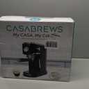 CASABREWS CM5418 Espresso Machine 20 Bar, Stainless Steel Espresso Maker with Milk Frother, Compact Cappuccino Machine for Home, Espresso Coffee Machine, Gift for Her, Gift for Family, Black