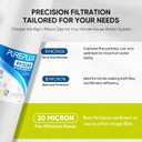 PUREPLUS 20 Micron 20" x 4.5" Whole House Sediment Home Water Filter Replacement Cartridge, Compatible with DGD-5005-20, AP810-2, P5-20BB, FP25B, FPMB5-20, 155358-43, SDC-45-2005, 4 Pack