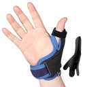 Velpeau Thumb Wrist Support Brace, CMC Thumb Spica Splint for Arthritis Pain, De Quervains Tenosynovitis, Trigger Thumb, Tendonitis, Sprain, Fits Both Left or Right Hands (Plastic Insert Version, M)
