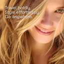 Conair Travel Hair Dryer with Dual Voltage, 1600W Compact Blow Dryer with Folding Handle, Blue