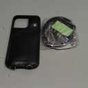 LUCKYCOIN Crossbody Wallet Phone Case for iPhone 13 Pro,100% Genuine Leather Phone Purse Case for Women,with Expandable Card Holder,with Adjustable & Removable Strap Retro Black