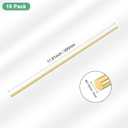 M METERXITY 10-Pack Brass Rod, 4mmx200mm H59 Solid Brass Round Rods for Knife Handle Pins Material Knife Making Supplies/Shaft Pins Crafts/Model DIY, Lathe Rivet Dowel Stock Brass Tube