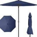 PatioKingdom 11FT Patio Umbrella,Outdoor Umbrella with Push Button Tilt and Crank,Market Table Umbrella with 8 Sturdy Fiberglass Ribs UV Protection