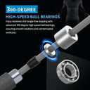 Weighted Jump Rope for MenWomen and kids(1LB), Jump Ropes for Fitness, Speed Skipping Rope, Gym,Indoor/Outdoor - Fitness, Workout, Boxing,crossfit